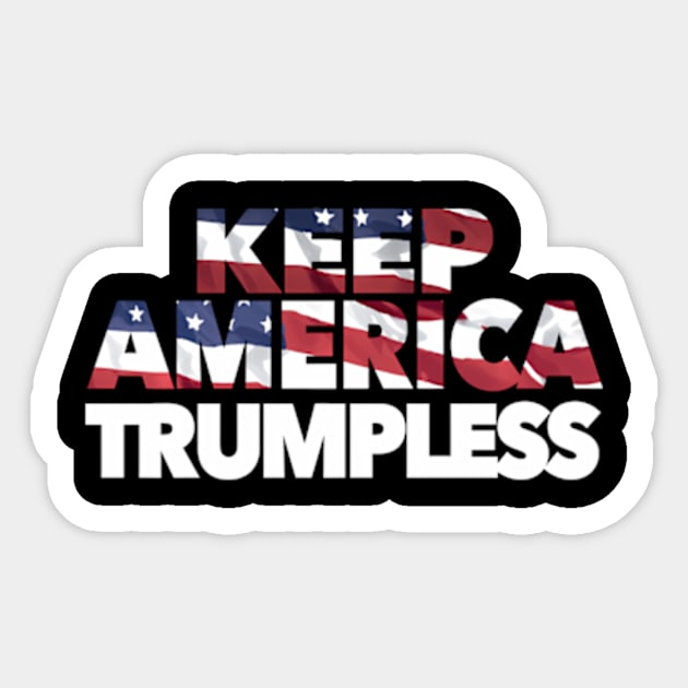 Keep America Trumpless Ban The Don No Trump President Sticker by lam-san-dan